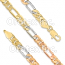 GLBR 002 Gold Layered Tri-color Bracelet